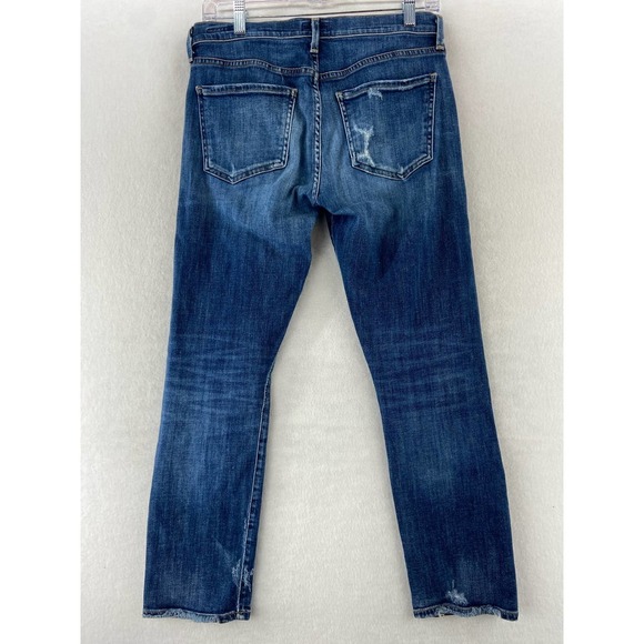 Agolde Luxury boho preppy core chic grunge oversized Jeans Size 25 Distressed - Picture 4 of 15